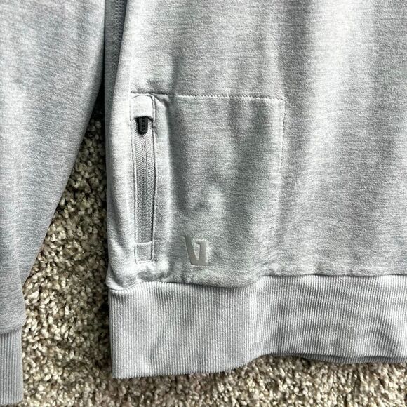 Vuori Sweatshirt Men’s S Ponto Performance Gray Crew Neck Long Sleeve Pullover - Picture 4 of 7